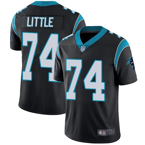 Carolina Panthers Limited Black Men Greg Little Home Jersey NFL Football 74 Vapor Untouchable